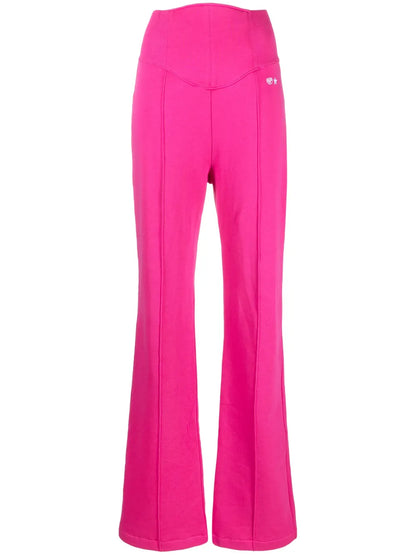 High-Waisted Flared Trousers