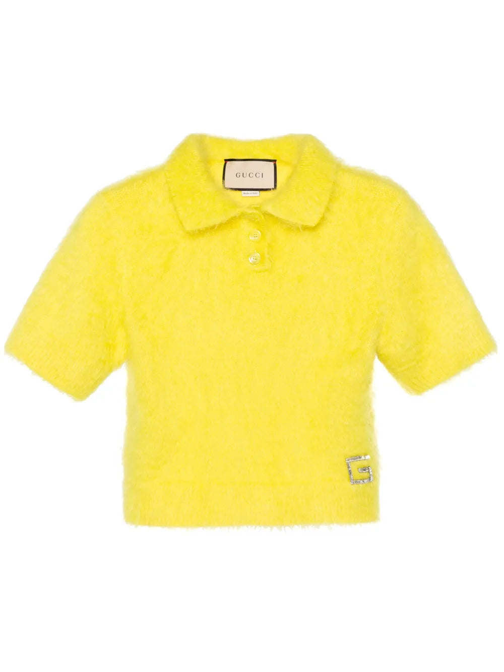 Square G-Embellished Polo Top