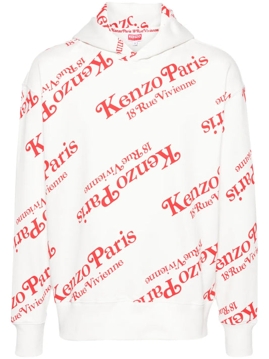 Monogram-Pattern Hoodie