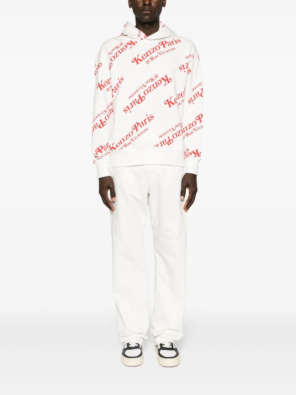 Monogram-Pattern Hoodie