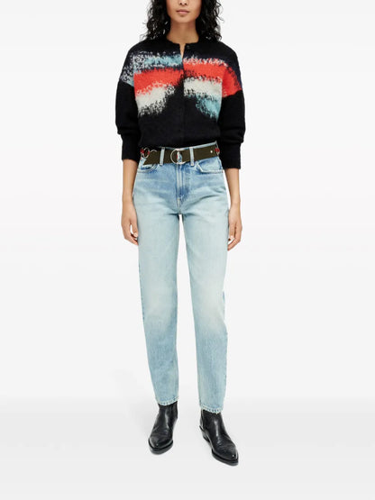 Logo-Patch Tapered Jeans
