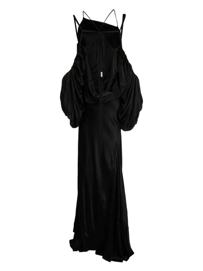 Draped Asymmetric Gown