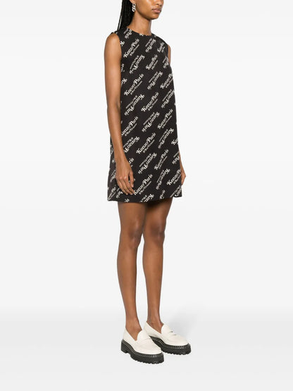 Monogram-Pattern Minidress
