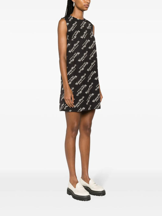 Monogram-Pattern Minidress