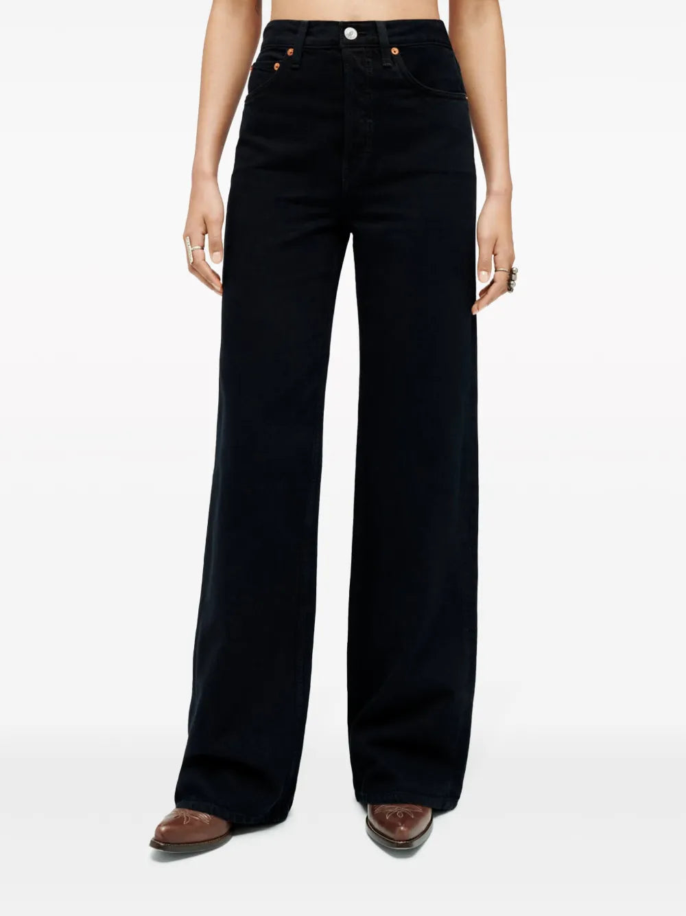 High-Rise Wide-Leg Jeans