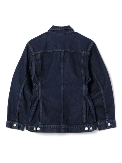 Pintuck Denim Jacket