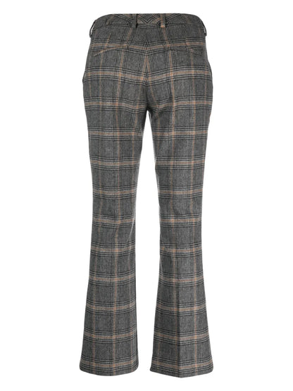 Checked Tailored Trousers