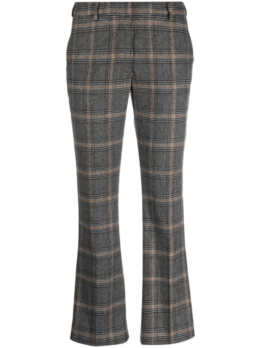 Checked Tailored Trousers