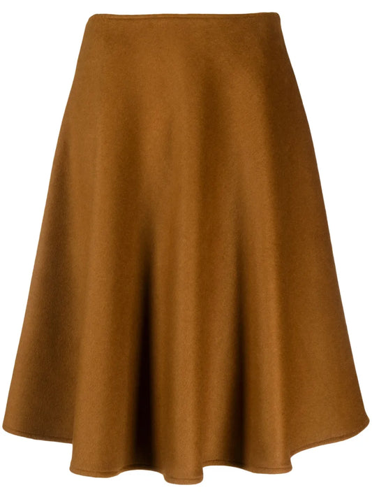 A-Line Flared Midi Skirt