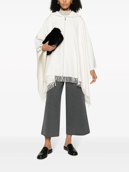 Knitted Zip-Up Cape