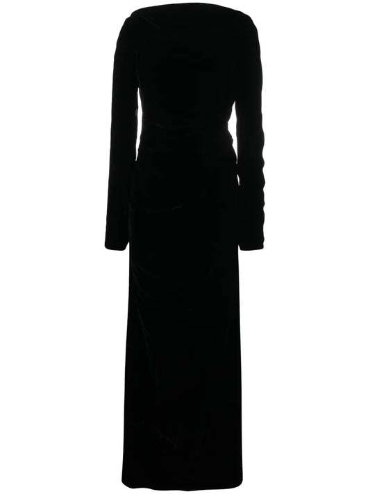 Boat-Neck Maxi Dress