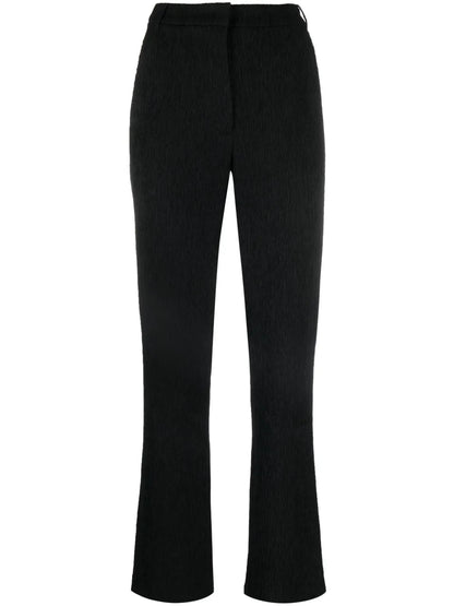 High-Waist Straight-Leg Trousers