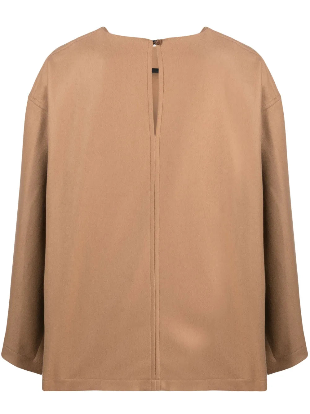 Terry-Cloth Cape Blouse