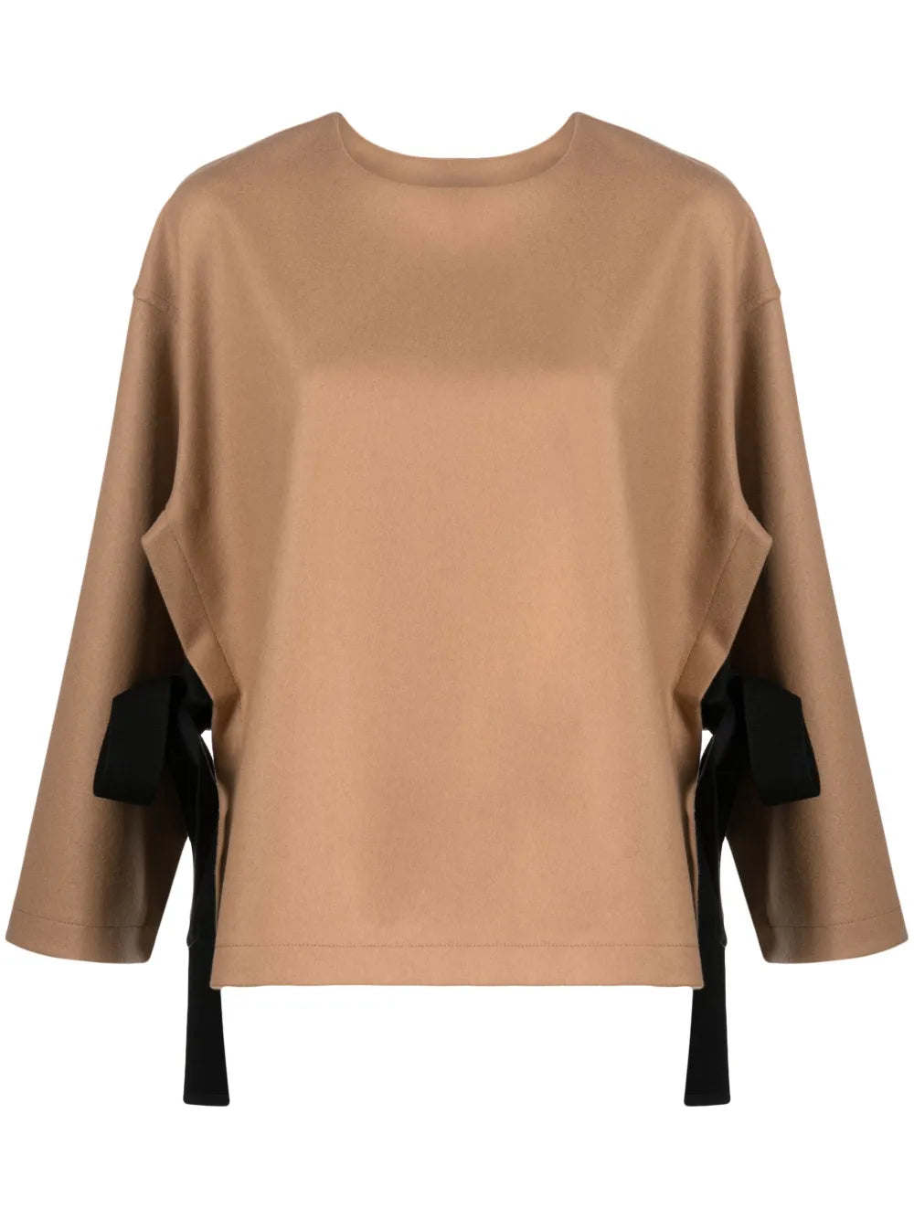 Terry-Cloth Cape Blouse