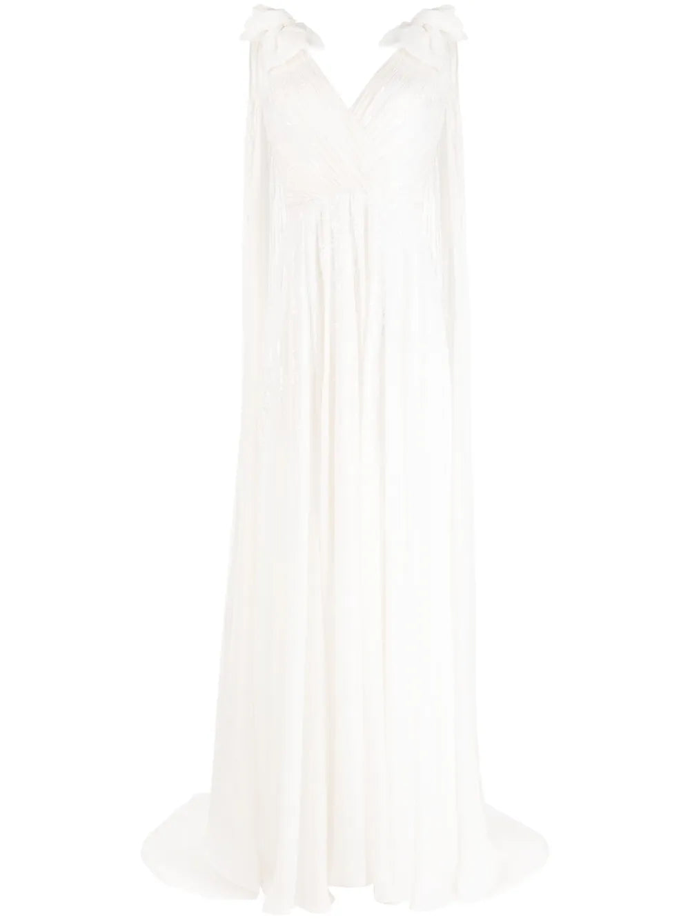 Alma Pleated Sequin Bridal Gown