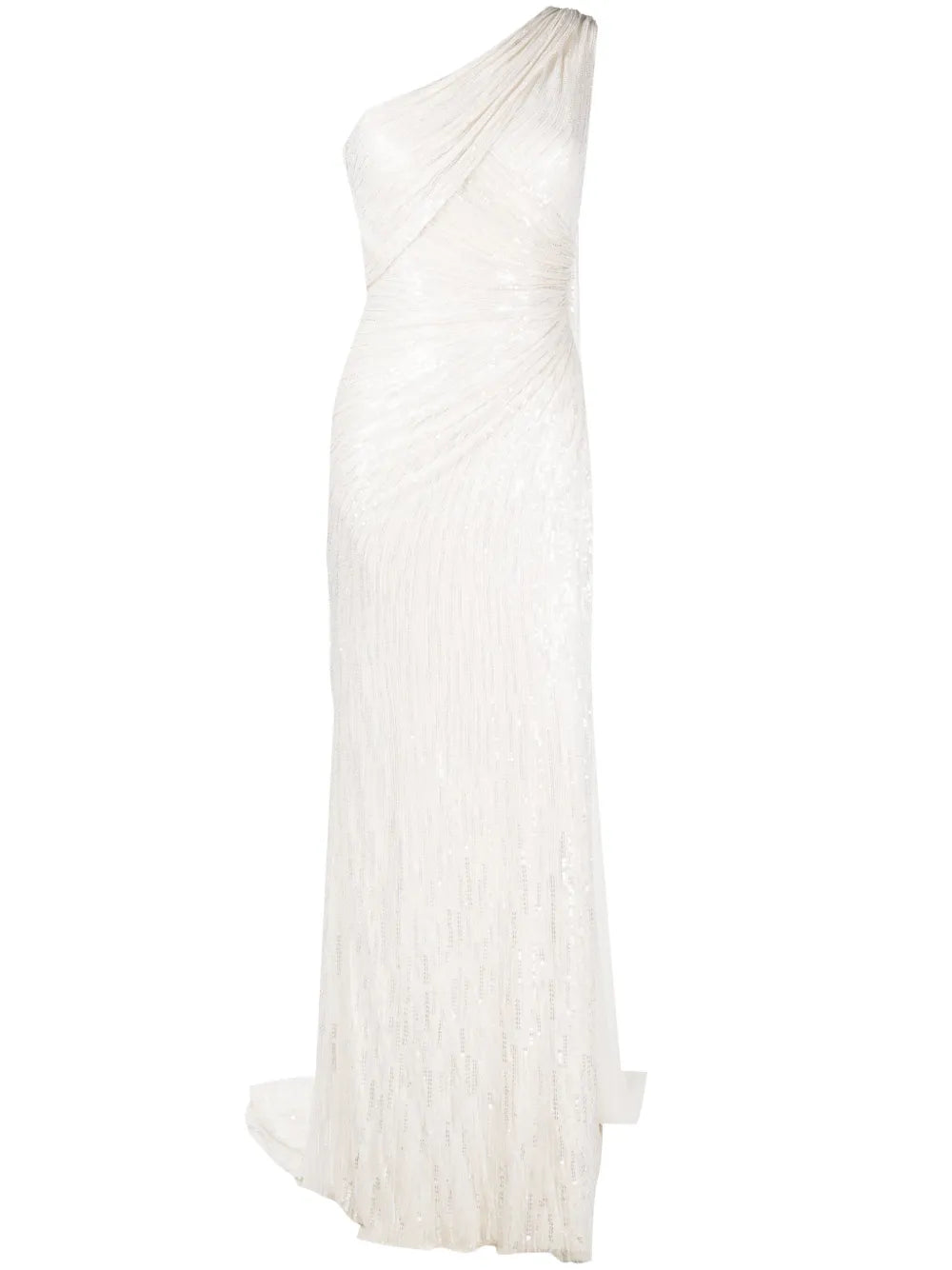 Oline One-Shoulder Sequinned Dress