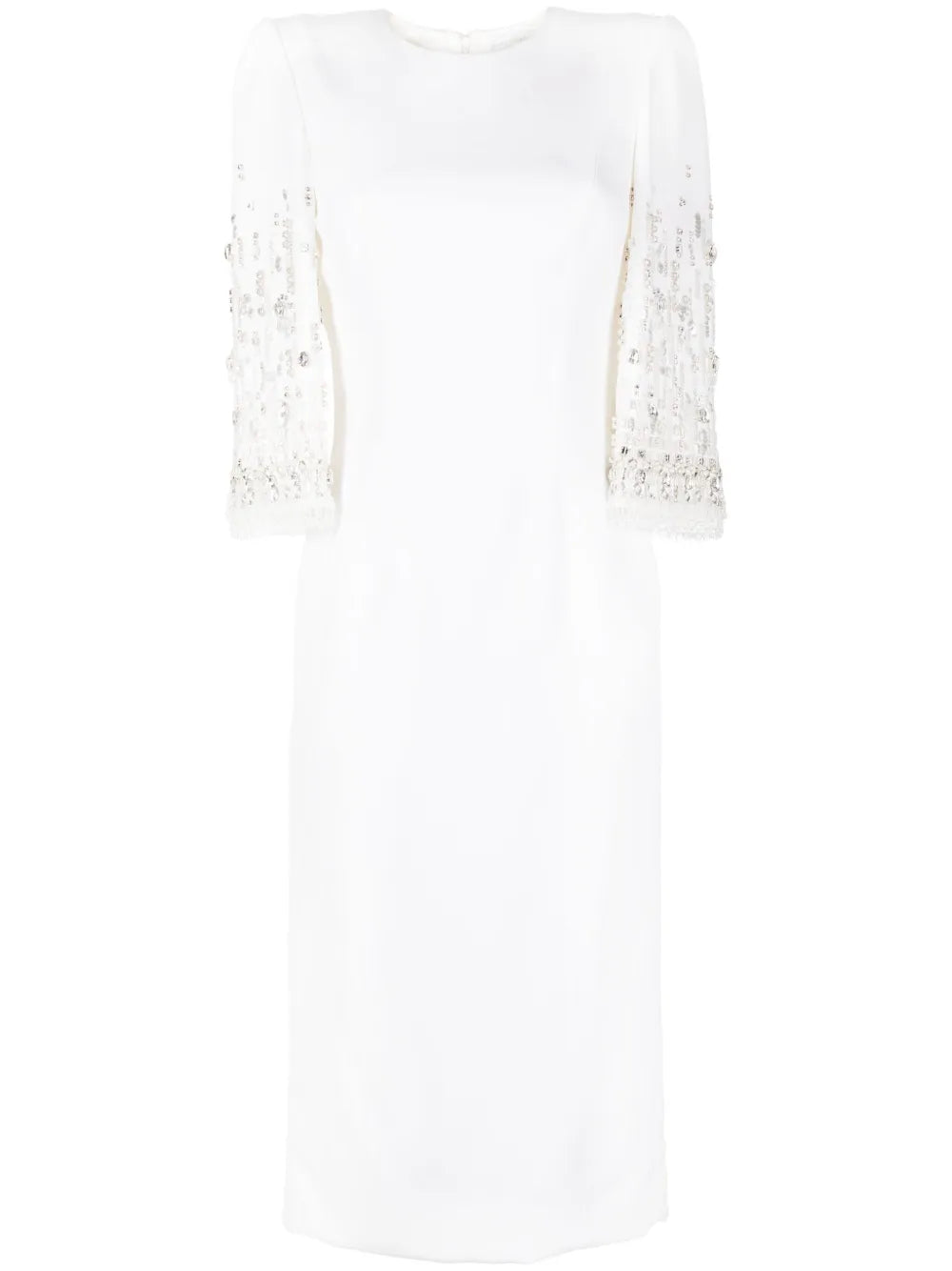 Ebba Crystal-Embellished Midi Dress
