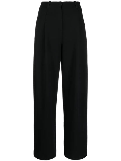 High-Waist Pleated Trousers