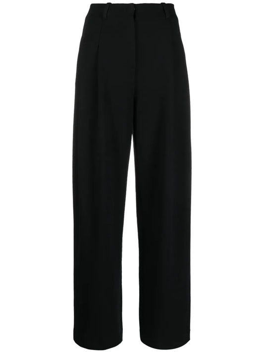 High-Waist Pleated Trousers