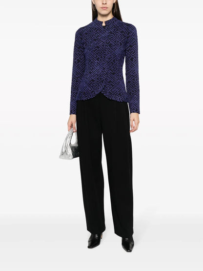 High-Waist Pleated Trousers