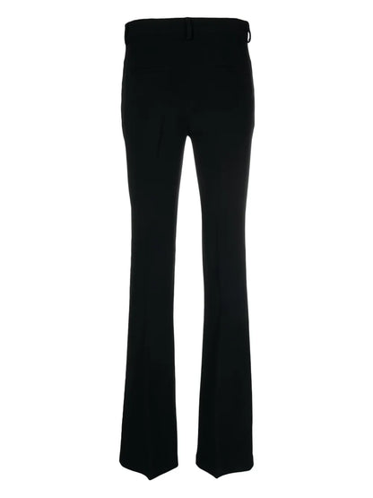 Mid-Rise Flared Trousers