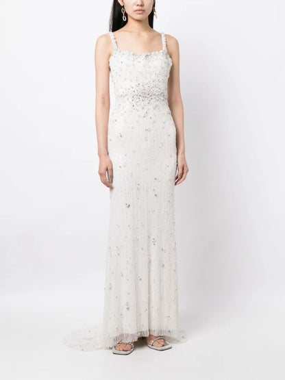 Kabla Floral-Sequin Bridal Gown