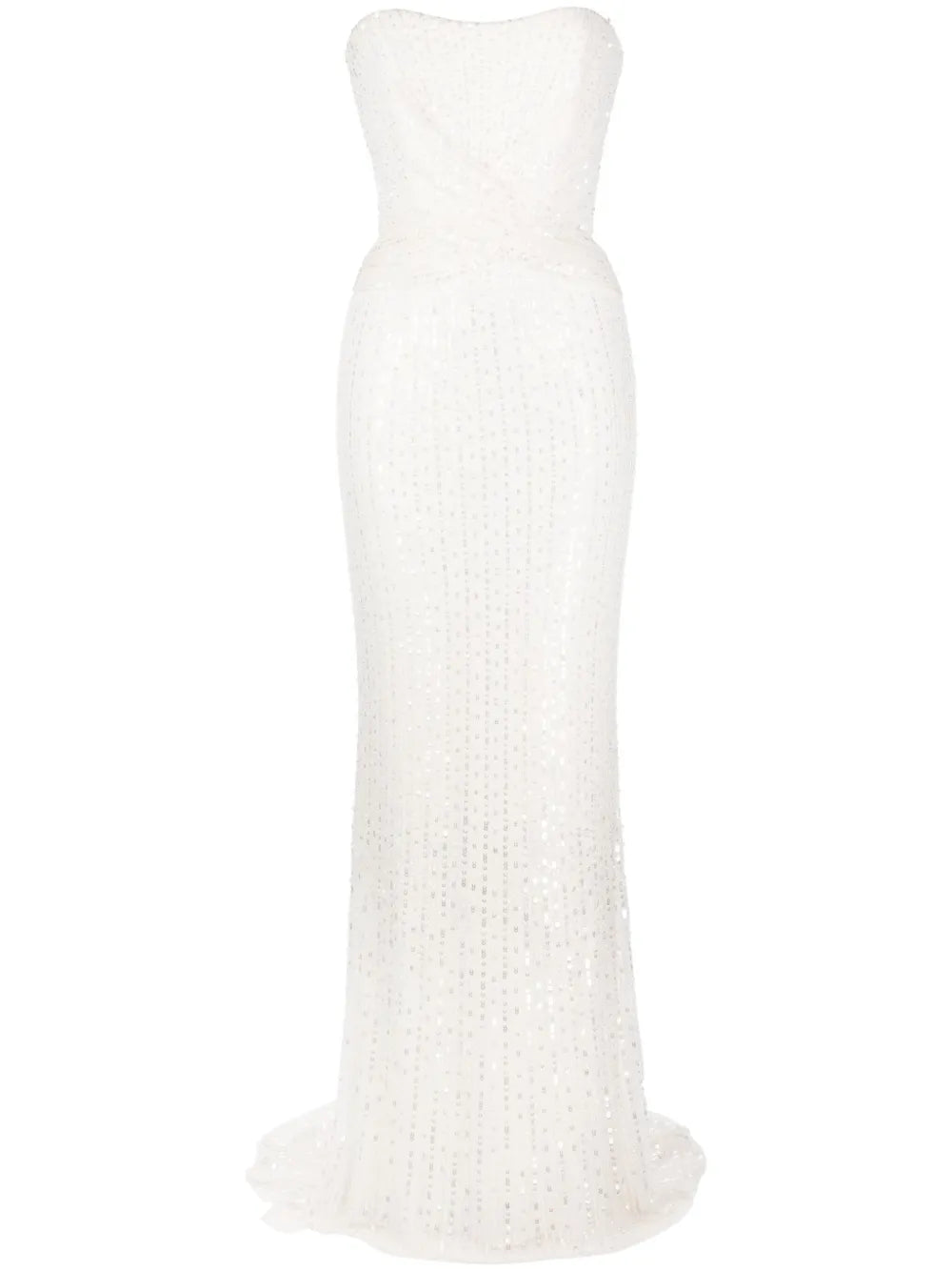 Mia Sequin Gathered Bridal Gown