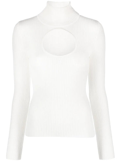 Roll-Neck Cut-Out Jumper