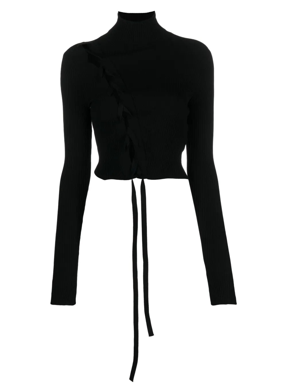 Roll-Neck Ribbed Jumper