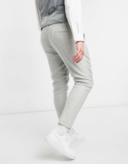 Wedding Super Skinny Wool Mix Suit Trousers
