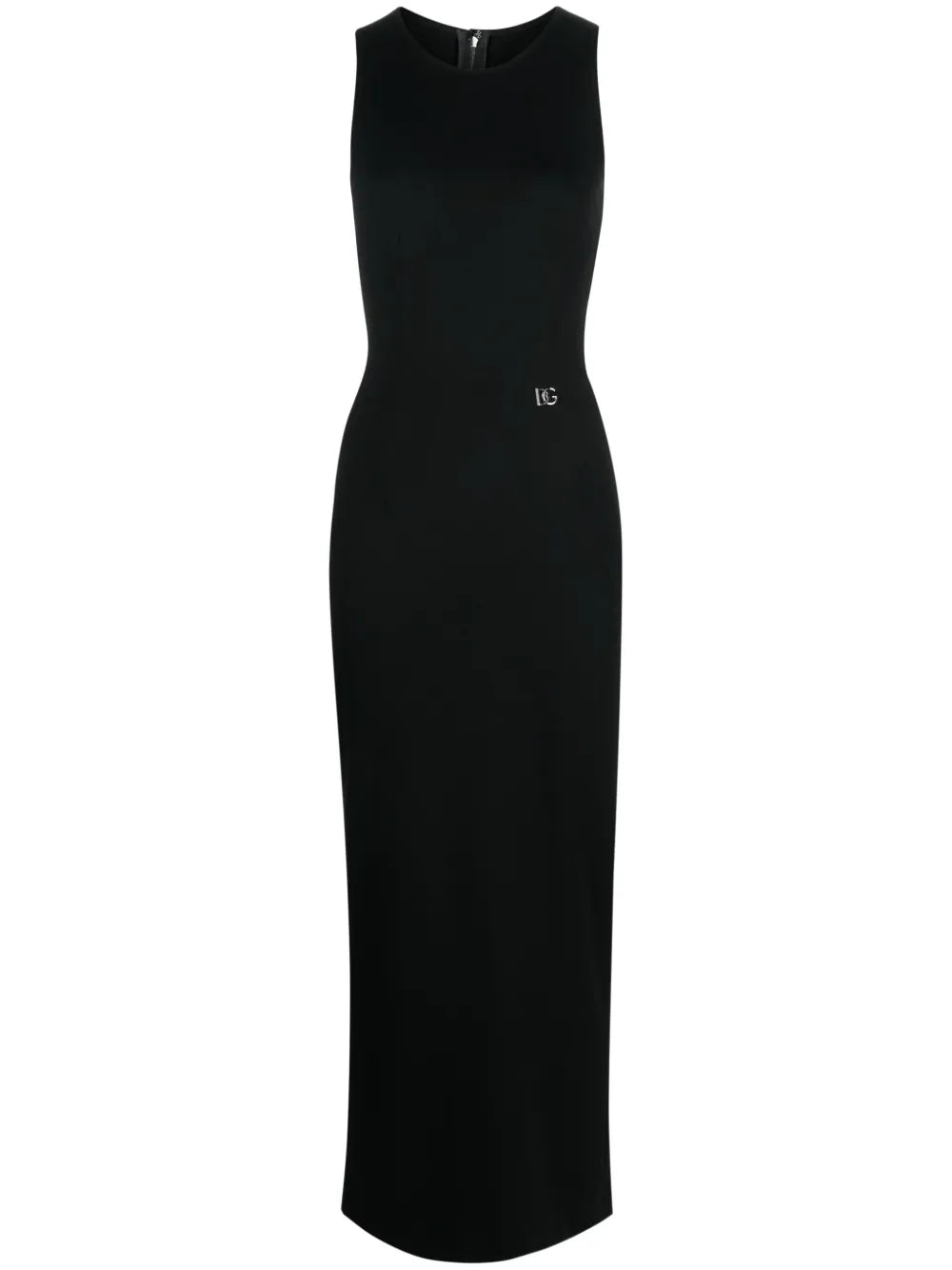 Logo-Plaque Jersey Midi Dress