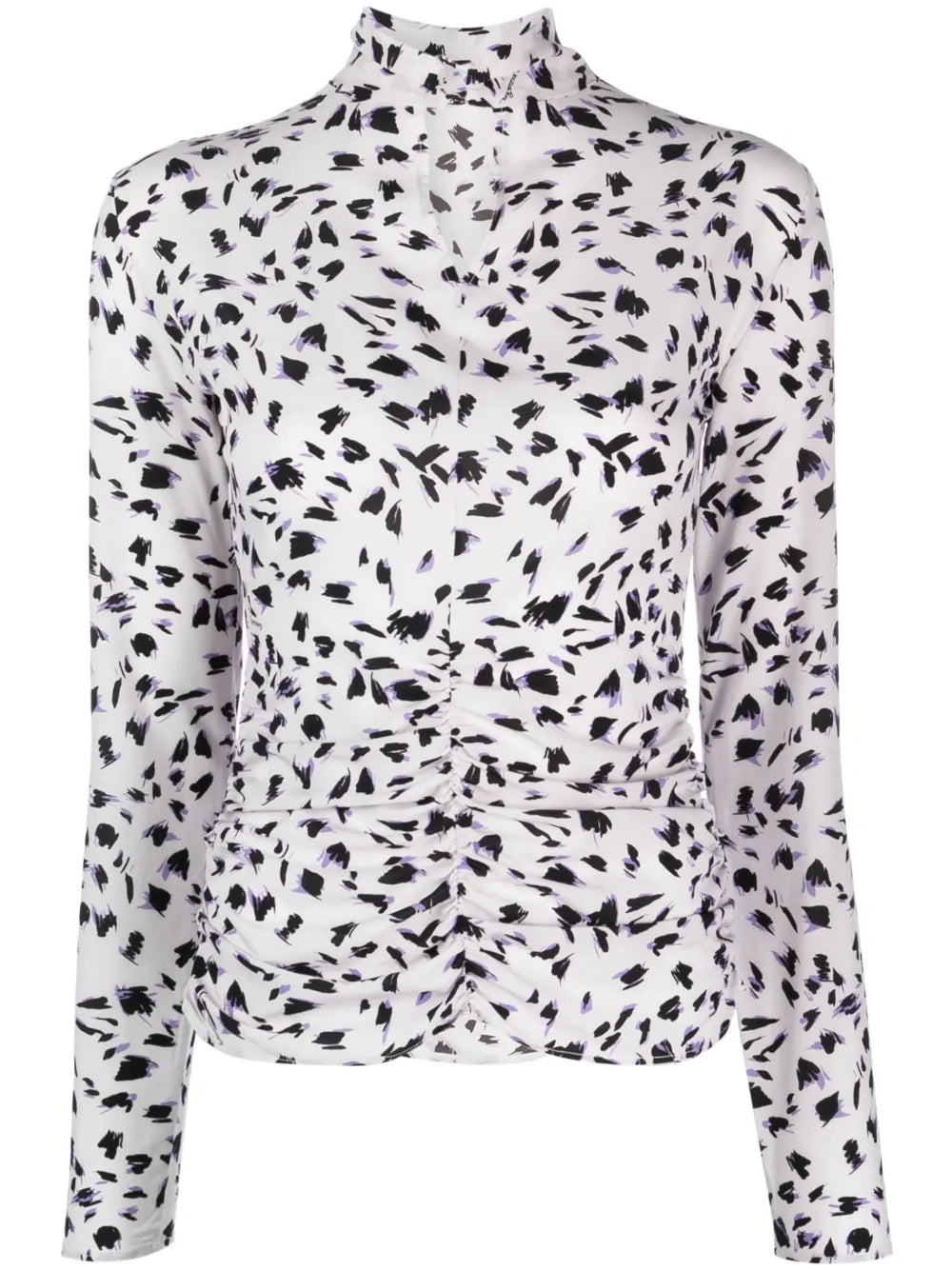 Abstract-Print Long-Sleeve T-Shirt