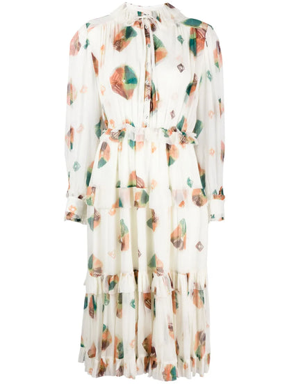 Reina Chiffon Midi Dress
