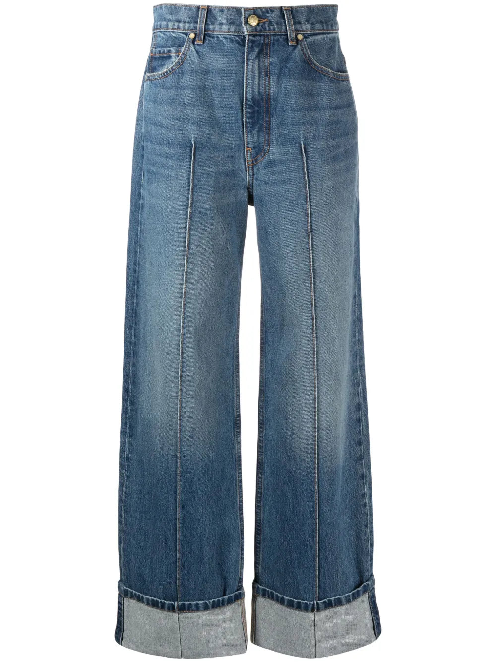 The Genevieve High-Rise Wide-Leg Jeans