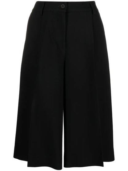 Low-Rise Wide-Leg Tailored Shorts