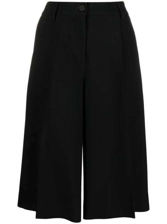 Low-Rise Wide-Leg Tailored Shorts