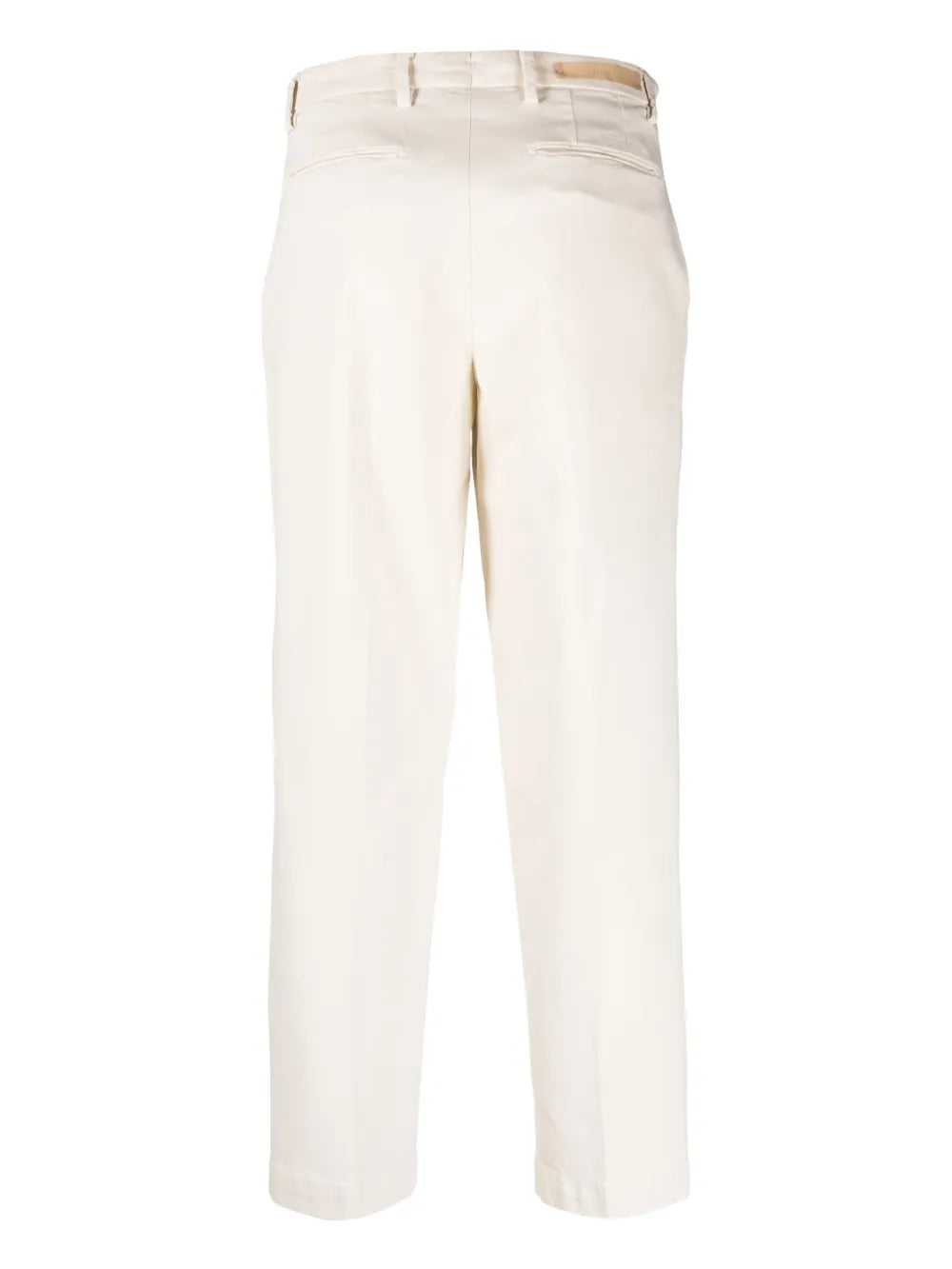 Mid-Rise Tapered Cropped Trousers