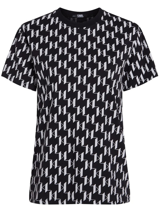 Monogram-Print Organic-Cotton T-Shirt