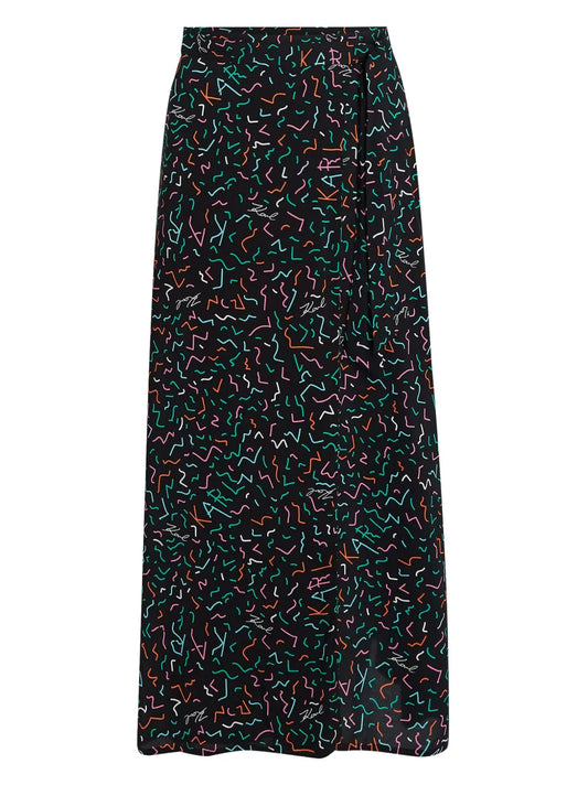Geometric-Print Sarong