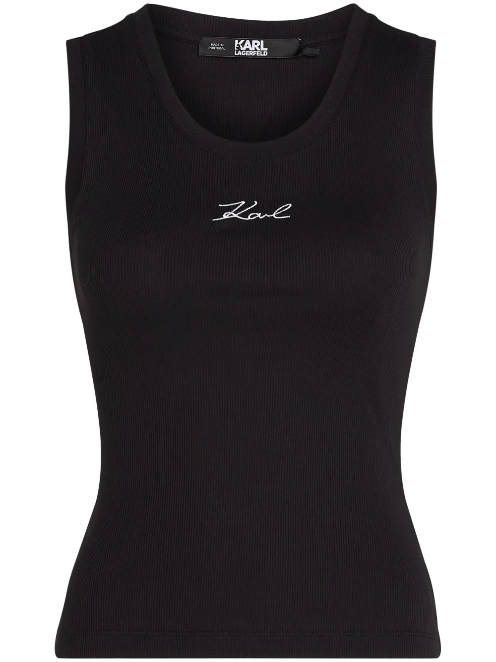Logo-Embroidered Ribbed Tank Top