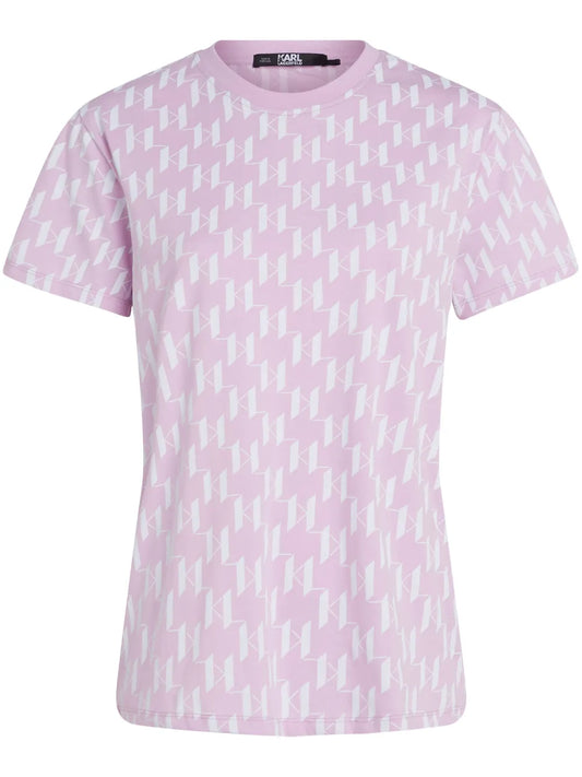 Monogram-Print Organic-Cotton T-Shirt