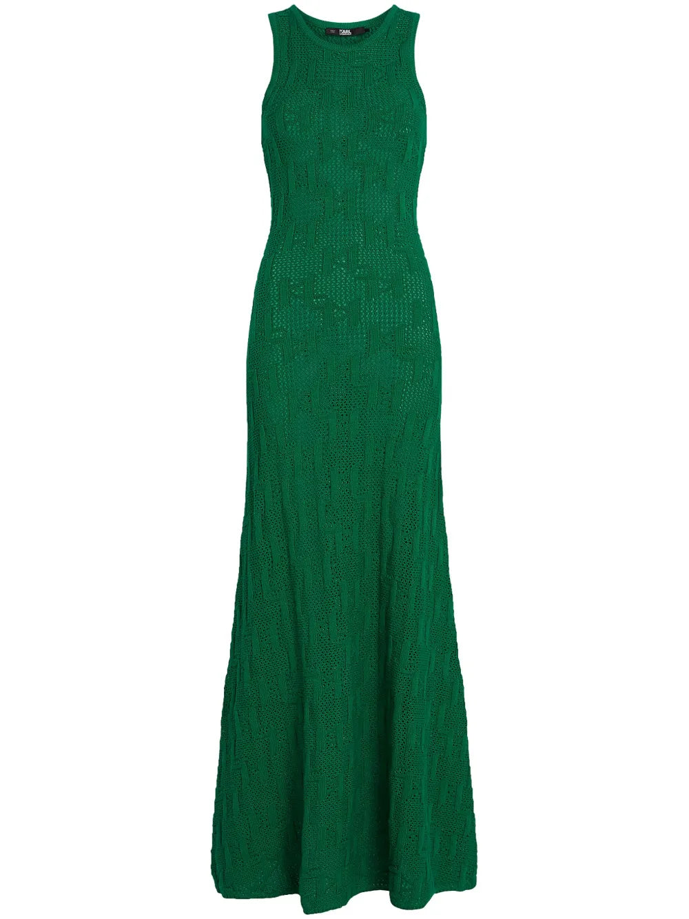 Monogram-Jacquard Knitted Maxi Dress