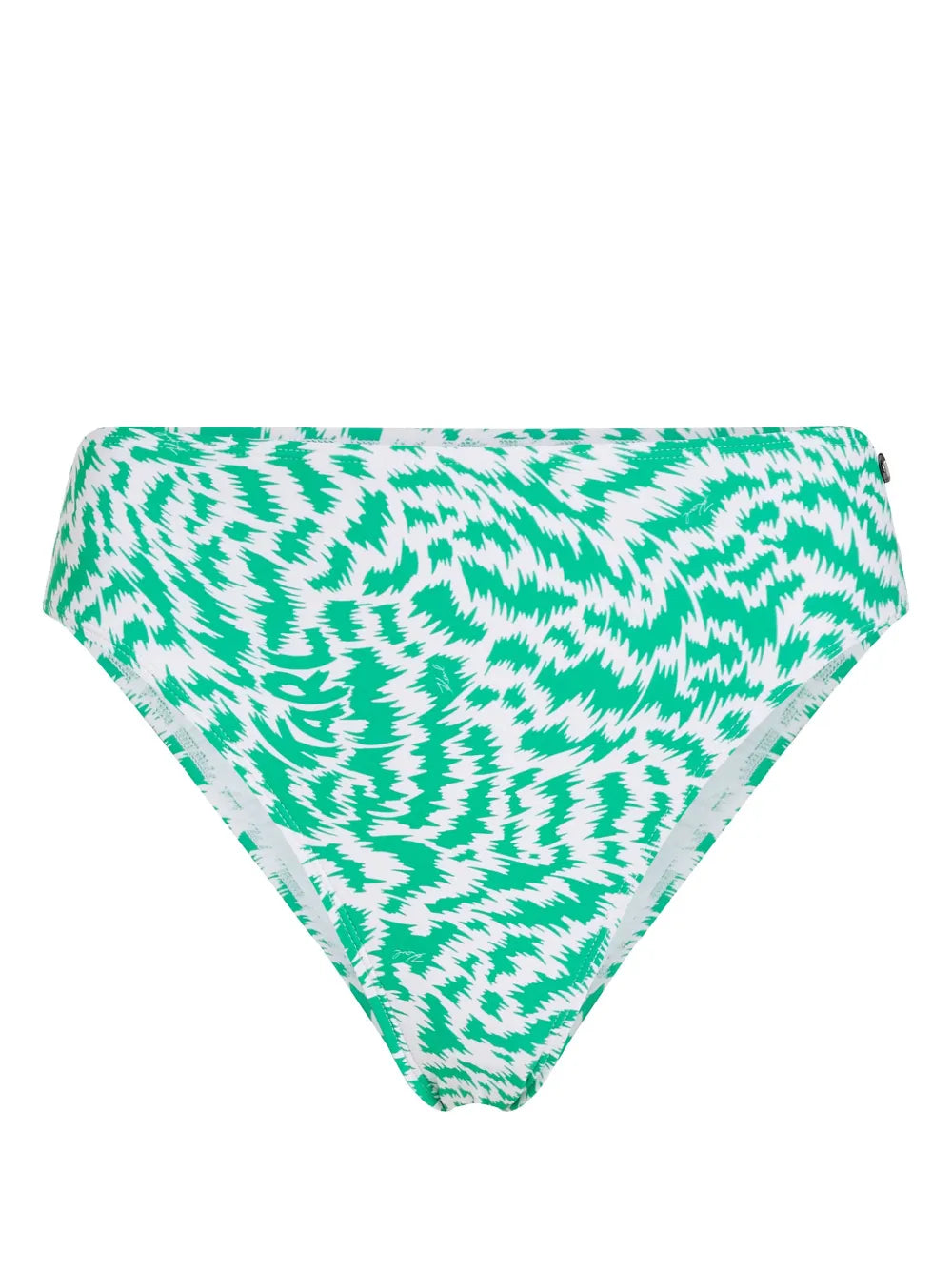 Animal-Print High-Rise Bikini Bottoms