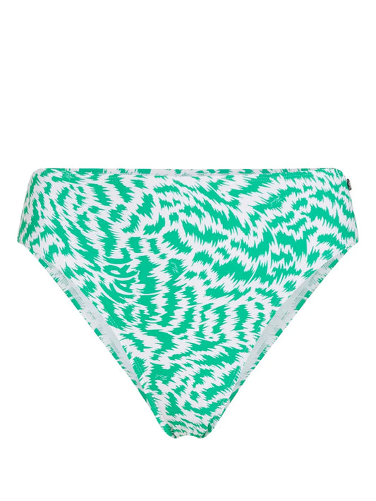Animal-Print High-Rise Bikini Bottoms