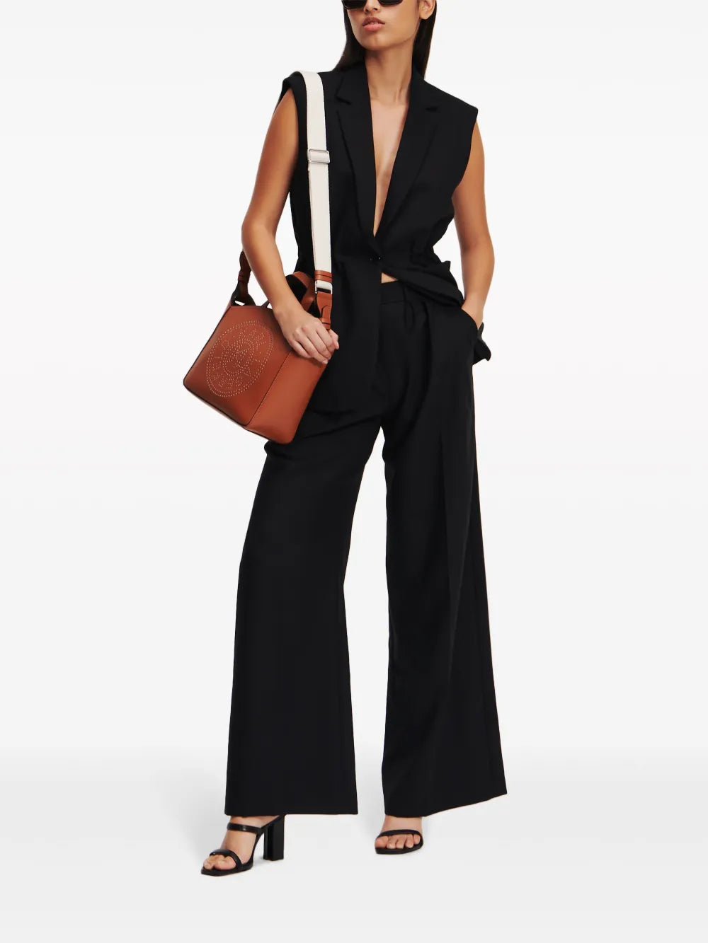 Wide-Leg Tailored Trousers