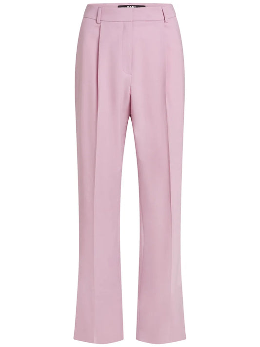 Wool-Blend Straight-Leg Trousers