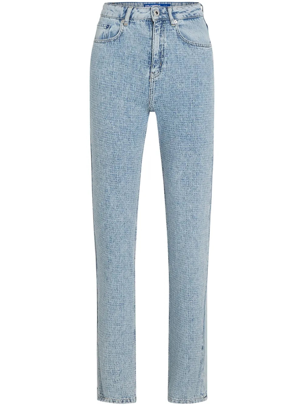 High-Rise Bouclé Jeans