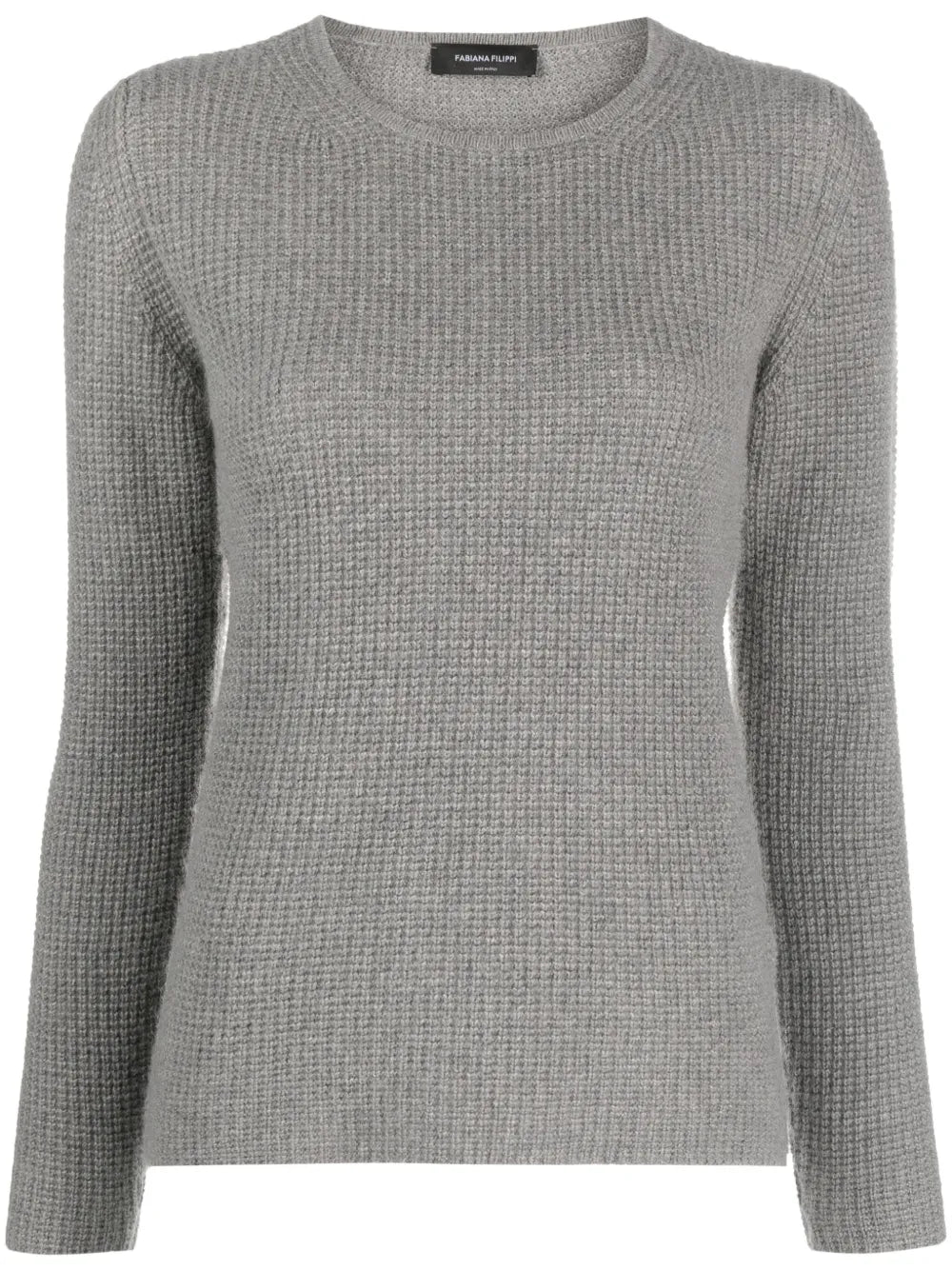 Crew-Neck Waffle-Knit Jumper