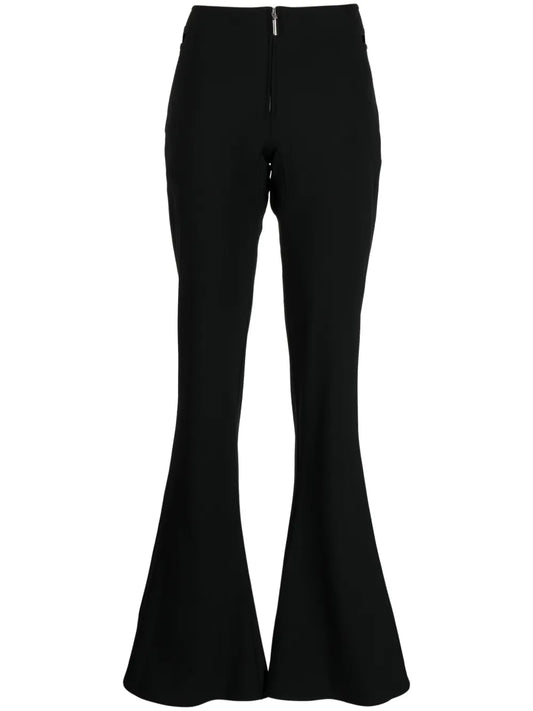 Low-Rise Flared Trousers