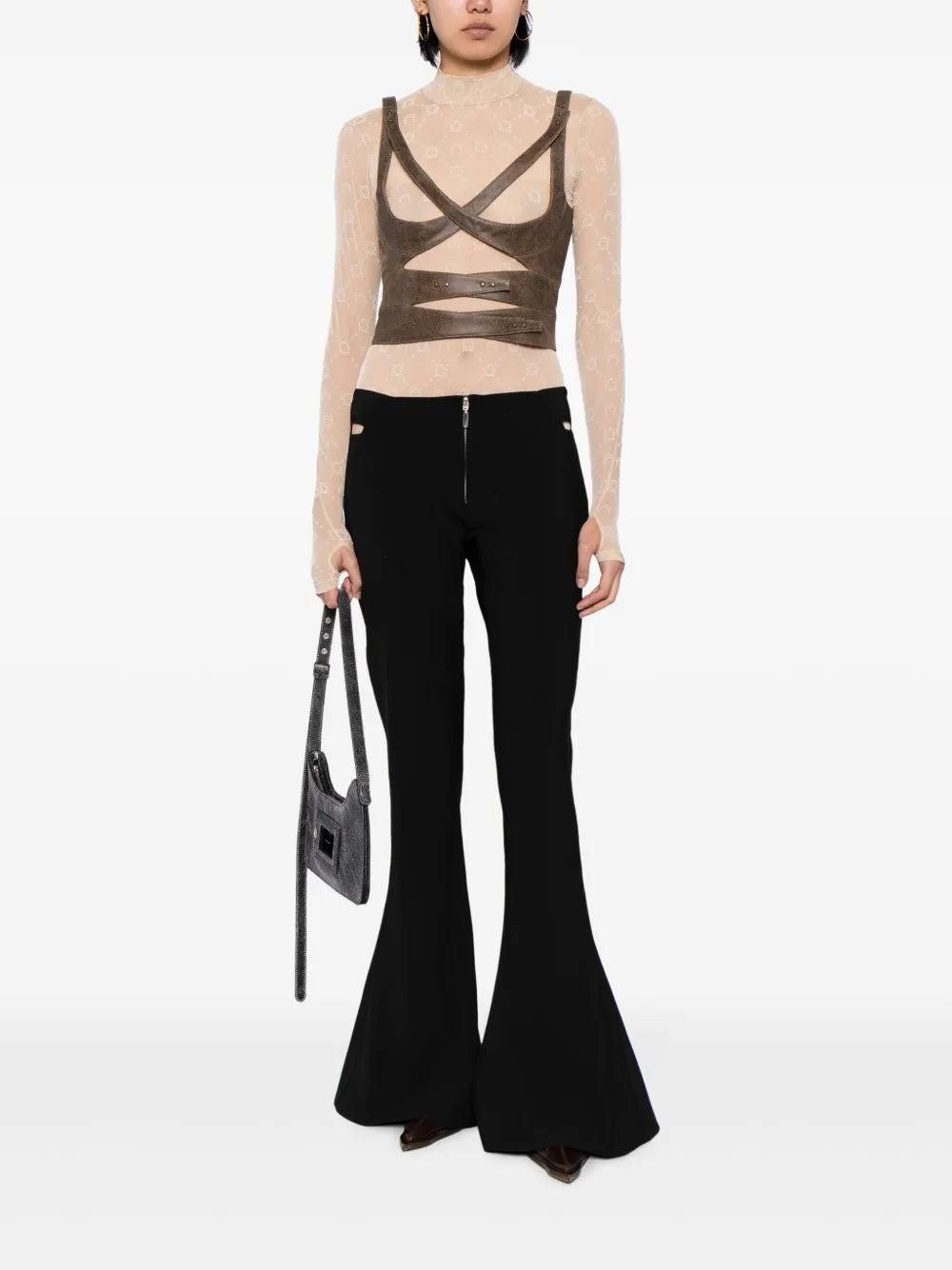 Leather Bustier Top